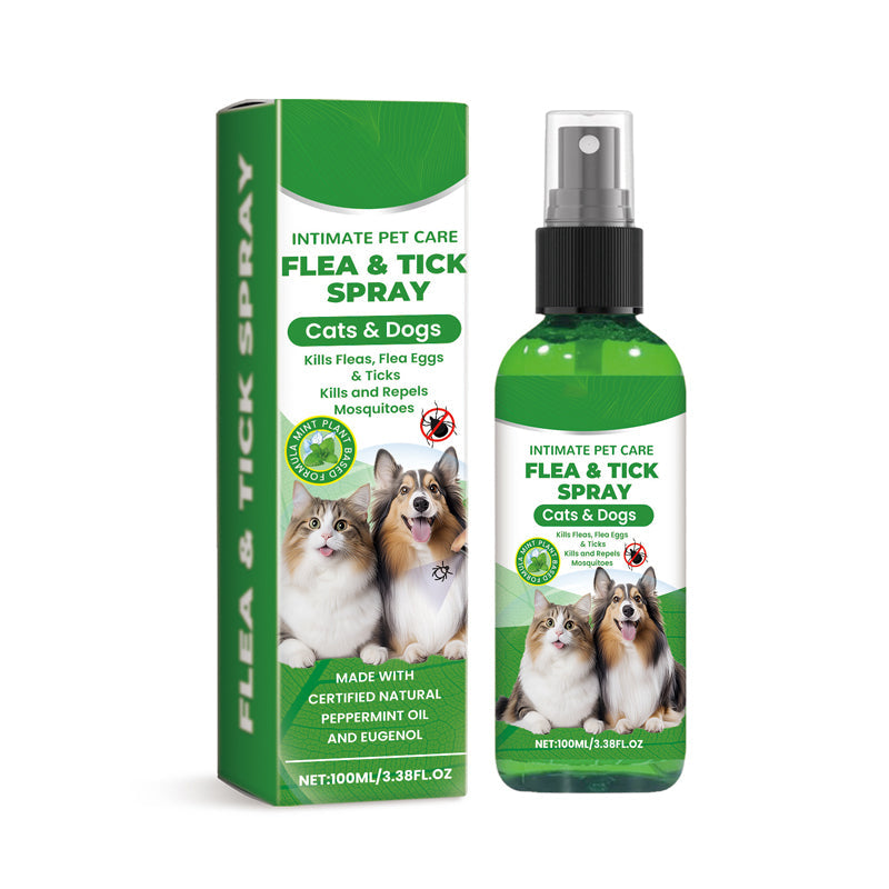Natural Flea & Tick Spray for Dogs and Cats