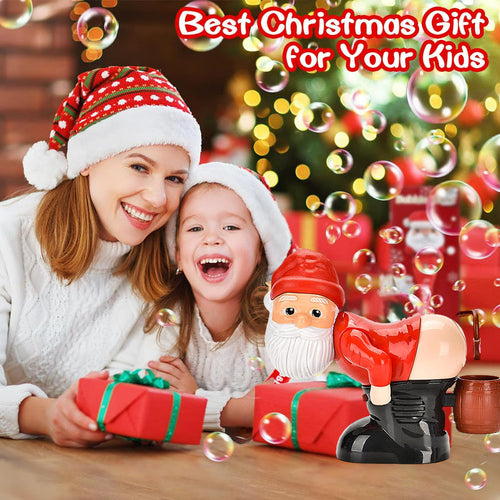 Christmas Sale Funny Santa Bubble Blowing Machine