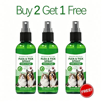 🥳2026 HOT SALE🥳🍃🐾 50% OFF! Natural Flea & Tick Spray – Peppermint & tea tree oil, safe for cats & dogs. Soothes itchy skin, no harsh chemicals. Just spray & go. A gentle pest solution. 🌿✨