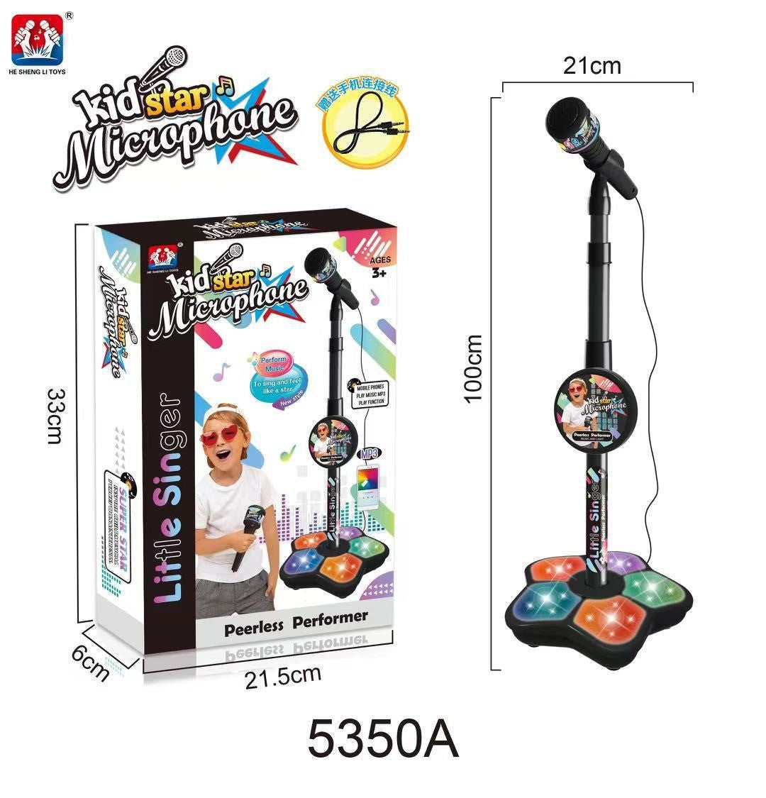 🎤 Perfect Gift for Little Stars 🎄✨ Kids Karaoke Microphone Toy | Christmas SALE 50% OFF | Sing-Along Machine with Flashing Lights & Built-in Tunes