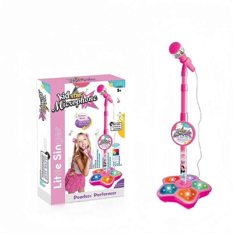 🎤 Perfect Gift for Little Stars 🎄✨ Kids Karaoke Microphone Toy | Christmas SALE 50% OFF | Sing-Along Machine with Flashing Lights & Built-in Tunes