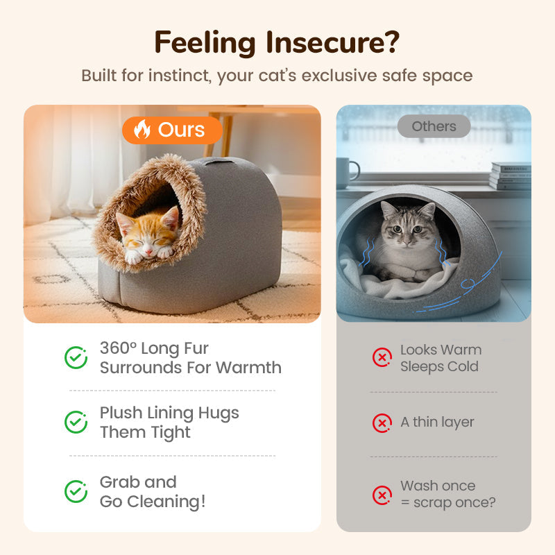 🎅NEW YEAR SALE 60% OFF!!!🎄Winter Warm Pet Cave Bed✨