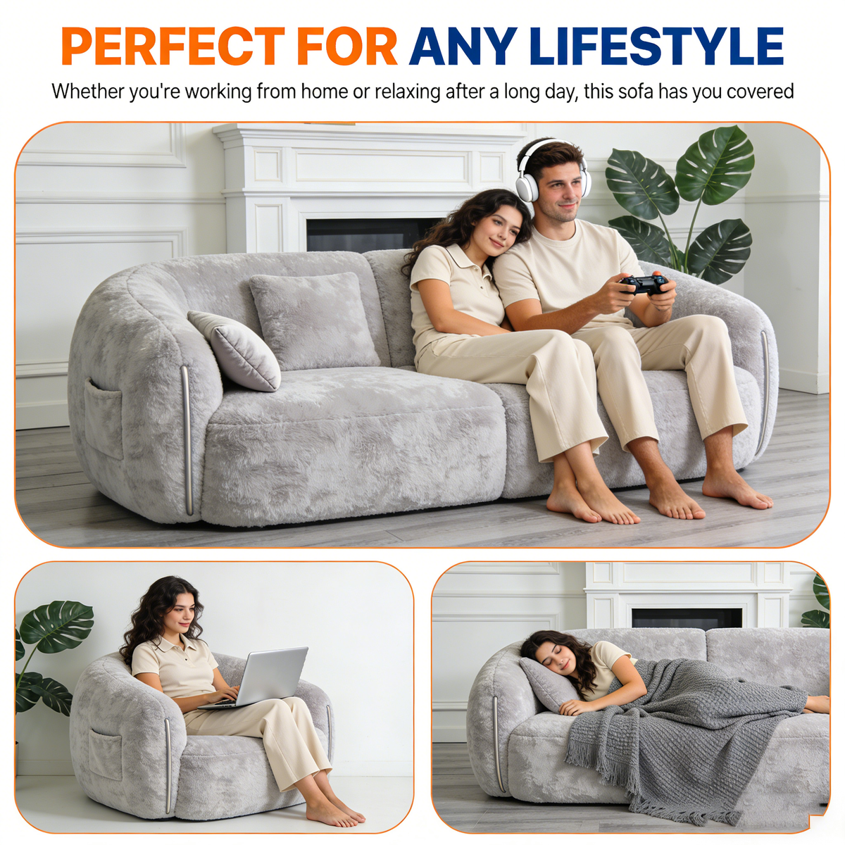 ⏳Time-Limited Special⏰Plush, soothing pet sofa with removable cover🛋️