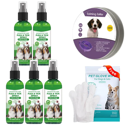 🥳2026 HOT SALE🥳🍃🐾 50% OFF! Natural Flea & Tick Spray – Peppermint & tea tree oil, safe for cats & dogs. Soothes itchy skin, no harsh chemicals. Just spray & go. A gentle pest solution. 🌿✨