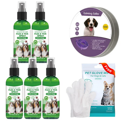 🥳2026 HOT SALE🥳🍃🐾 50% OFF! Natural Flea & Tick Spray – Peppermint & tea tree oil, safe for cats & dogs. Soothes itchy skin, no harsh chemicals. Just spray & go. A gentle pest solution. 🌿✨