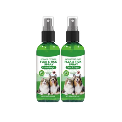 🥳2026 HOT SALE🥳🍃🐾 50% OFF! Natural Flea & Tick Spray – Peppermint & tea tree oil, safe for cats & dogs. Soothes itchy skin, no harsh chemicals. Just spray & go. A gentle pest solution. 🌿✨