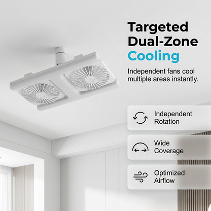 Modern 2-in-1 LED Ceiling Fan Light