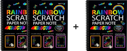 ⏳Limited-time 41% off⏰ Rated 5/5 by 10,000+ Users Creative Rainbow Scratch Art Notebook
