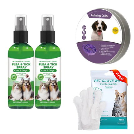 🥳2026 HOT SALE🥳🍃🐾 50% OFF! Natural Flea & Tick Spray – Peppermint & tea tree oil, safe for cats & dogs. Soothes itchy skin, no harsh chemicals. Just spray & go. A gentle pest solution. 🌿✨