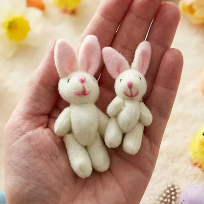 🔥 50% OFF! 🎁 Bunny Mummy & Baby Plush Pocket Tin – Handmade Easter Collectible with Cozy Blanket (Pink/Blue Ears) 🐇🎁