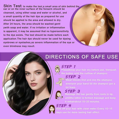 🥳2026 HOT SALE🥳💞50K+ SOLD!💥💜🎨 50% OFF! At-Home Hair Color – Pump bottle, no mess. Just apply, wait 40-45 mins, rinse. Vibrant radiance locks in. Perfect for beginners. Your DIY salon. 🎁☀️