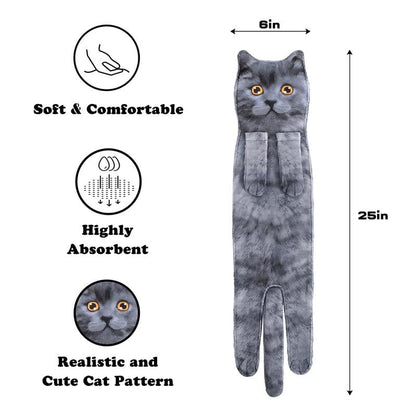 🐾🐱Funny Cat Hand Towels🎁
