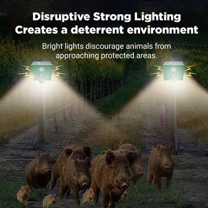 🔥HOT SALE🔥Beast Repellent Solar Warning Lights with Loud Volume