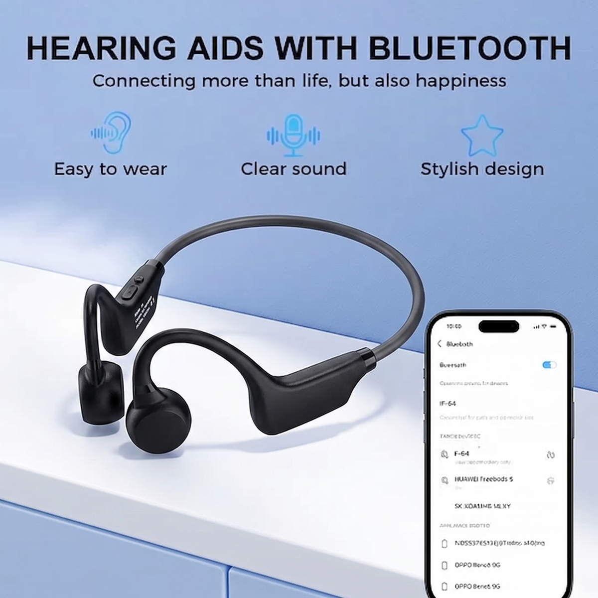 💖#1 THIS IS THE CLEAR WINNER!🔥Bone Conduction Hearing Aids — Hear the sounds you should hear! ✅Made in the USA