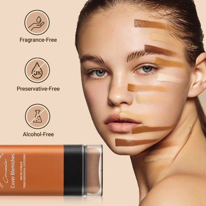 🔥🔥Buy 3 Get 2 FREE✨2026 Instant Concealing Foundation Stick with Built-in Brush