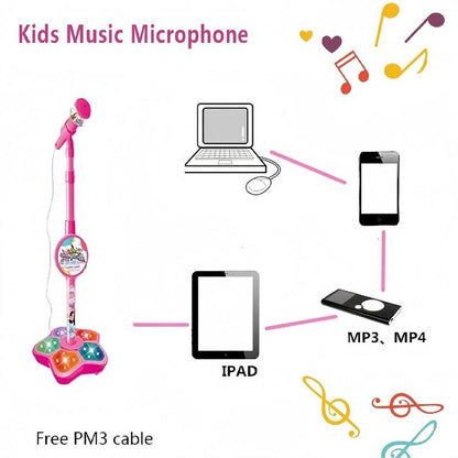 🎤 Perfect Gift for Little Stars 🎄✨ Kids Karaoke Microphone Toy | Christmas SALE 50% OFF | Sing-Along Machine with Flashing Lights & Built-in Tunes