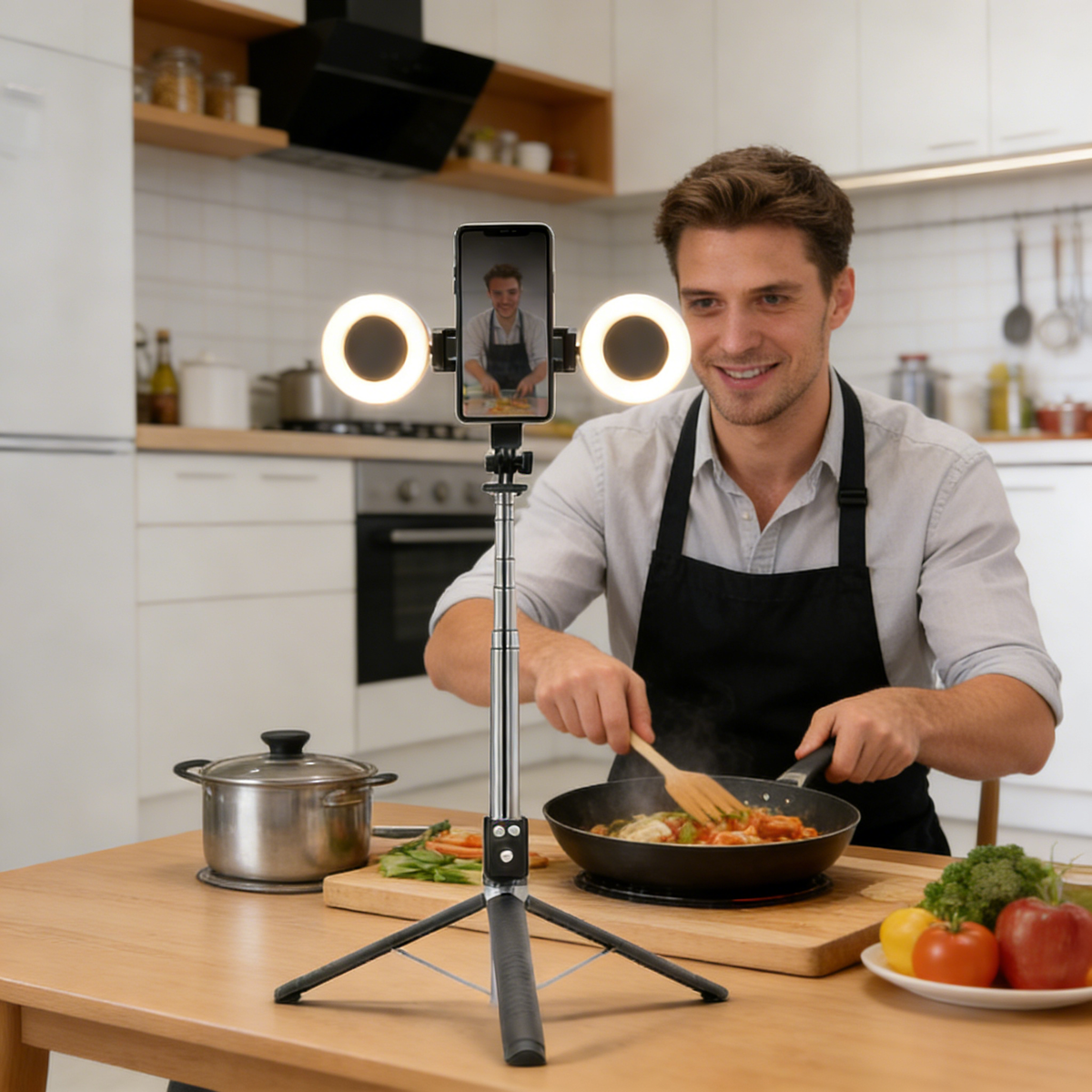 🎁Hot Sale 50% OFF⏳New 6 in 1 Bluetooth Selfie Stick