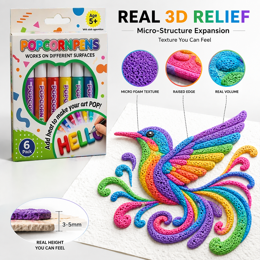 Save 50% by ordering today丨3D Relief Art Pen – Turn Flat Drawings Into Touchable 3D Art✨✨