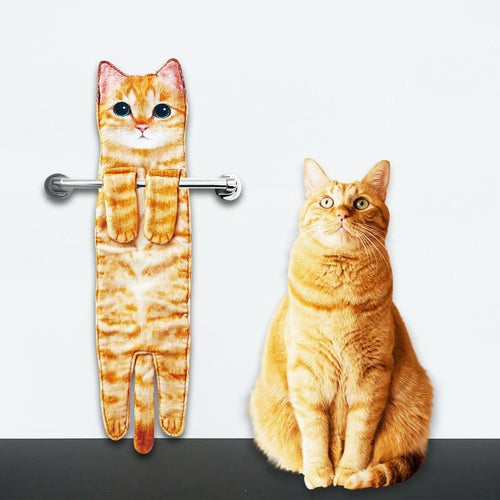 🐾🐱Funny Cat Hand Towels🎁