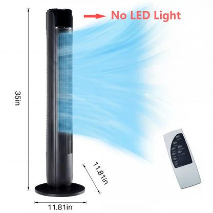 【New】Tower Fan for Bedroom, 28dB Silent Standing Fan with 12H Timer, Smart Auto Mode, 64° Oscillating Bladeless Cooling Fan for Home Office