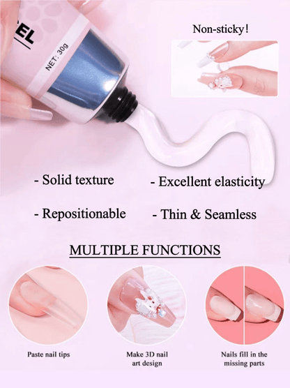 🎉Hot selling🎉-Magic Solid Nail Glue Kit 3-In-1 Nail Art Kits