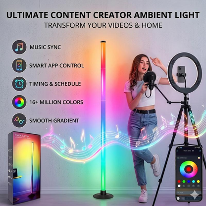 Modern RGB Corner Floor Lamp