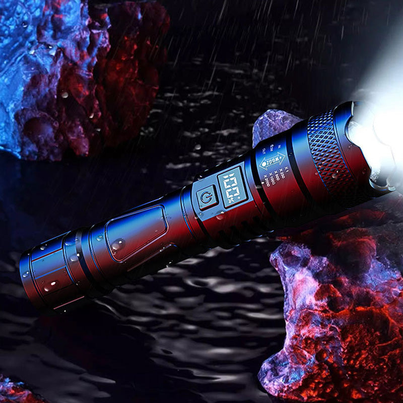 🔦 LED Strong Light Retractable Flashlight | Year-End Mega Sale 50% OFF | Zoomable Beam & Adjustable Length | Rechargeable for Outdoor & Emergency Use 🚀✨