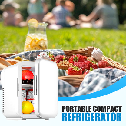 ⏰🔥LIMITED TIME 50% OFF! ❄️ 4L Mini Car Refrigerator – Keep Drinks & Snacks Cool On-The-Go, Compact & Portable 🚗✨