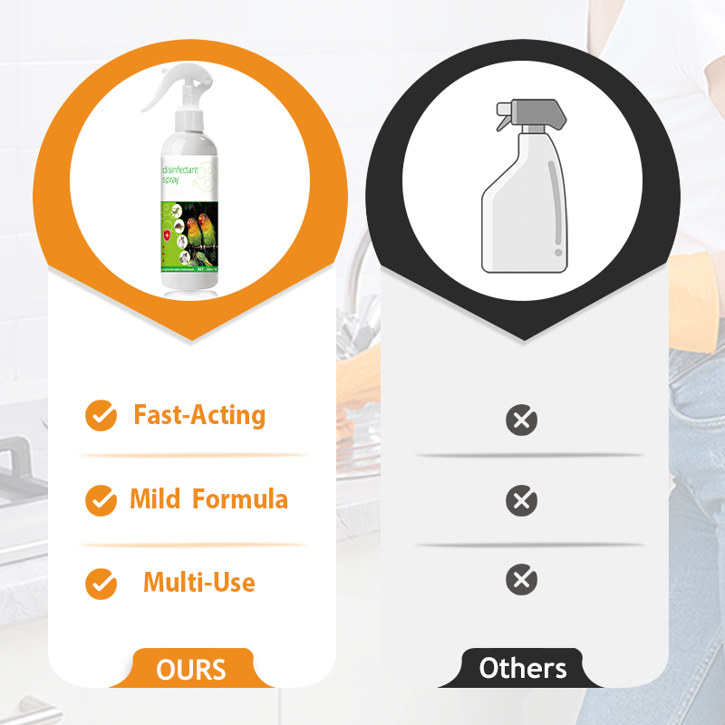 Parrot special disinfectant spray - bird cage deodorizing cleaner