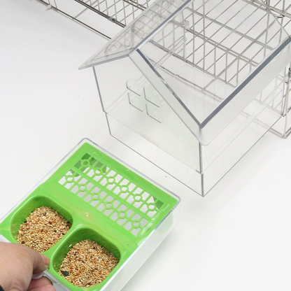 Pull-Out External Parrot Feeder✨