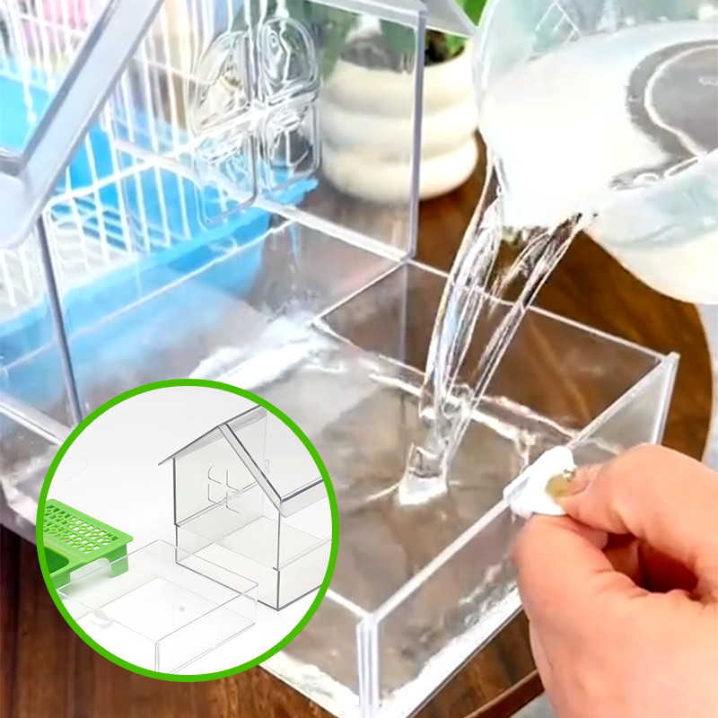 Pull-Out External Parrot Feeder✨
