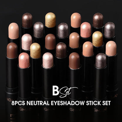 🎅ONLY TODAY -$ 17.98 FOR 8 PCS!!🎄50K+ SOLD! 🎁✨8 Colors Glitter Eyeshadow Stick Waterproof & Long-Wearing & Multi-Use