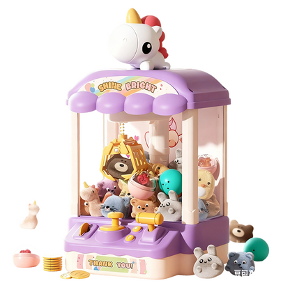 🐾 Cute Animal Claw Machine for Kids 🎉 Includes Plush Toys & Capsule Toys – Hours of Fun! 🧸✈️Free shipping