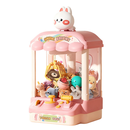 🐾 Cute Animal Claw Machine for Kids 🎉 Includes Plush Toys & Capsule Toys – Hours of Fun! 🧸✈️Free shipping