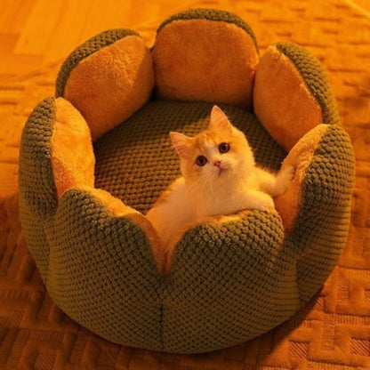 Cozy Cactus Petal-Shaped Pet Bed
