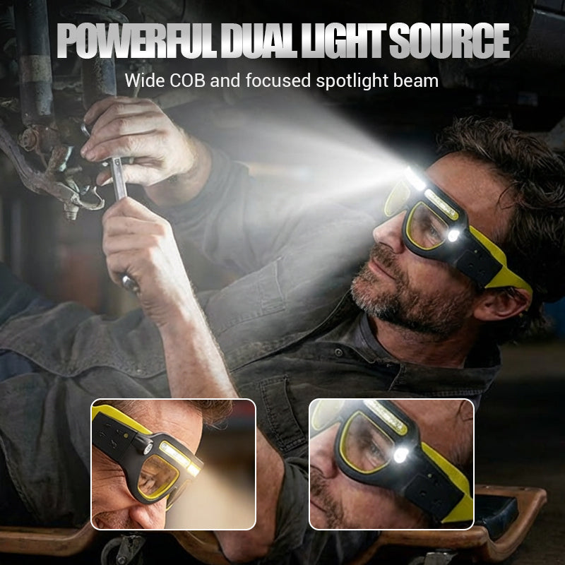 ⏳Limited-time 49% off⏰Rechargeable LED Glasses Headlamp