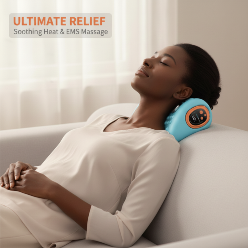 📢📢60%  OFF !! ⏰Neck Massager Pillow with Heat
