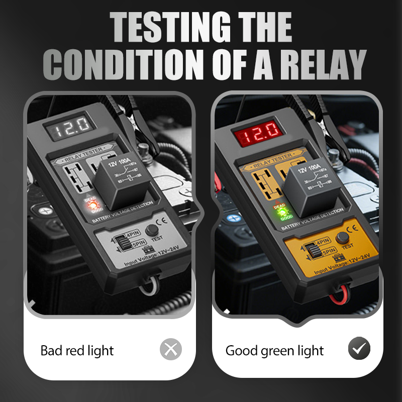 🔥Hot Sale Deals-Automotive Relay Voltage Tester with LED Indicator