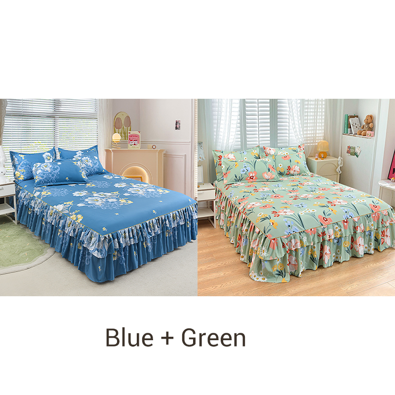 ⏳Limited-time 50% off⏰3-Piece Ruffled Bed Skirt Set🛏️