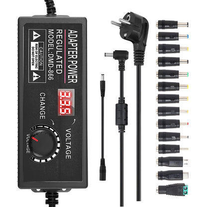 🔥Limited-time offer-Adjustable 3V-24V 3A Universal AC/DC Power Adapter