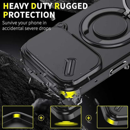 🔥50％ Off ＆Hot Sale🔥Magnetic Phone Case with Ring Stand For iPhone.airbag military protection