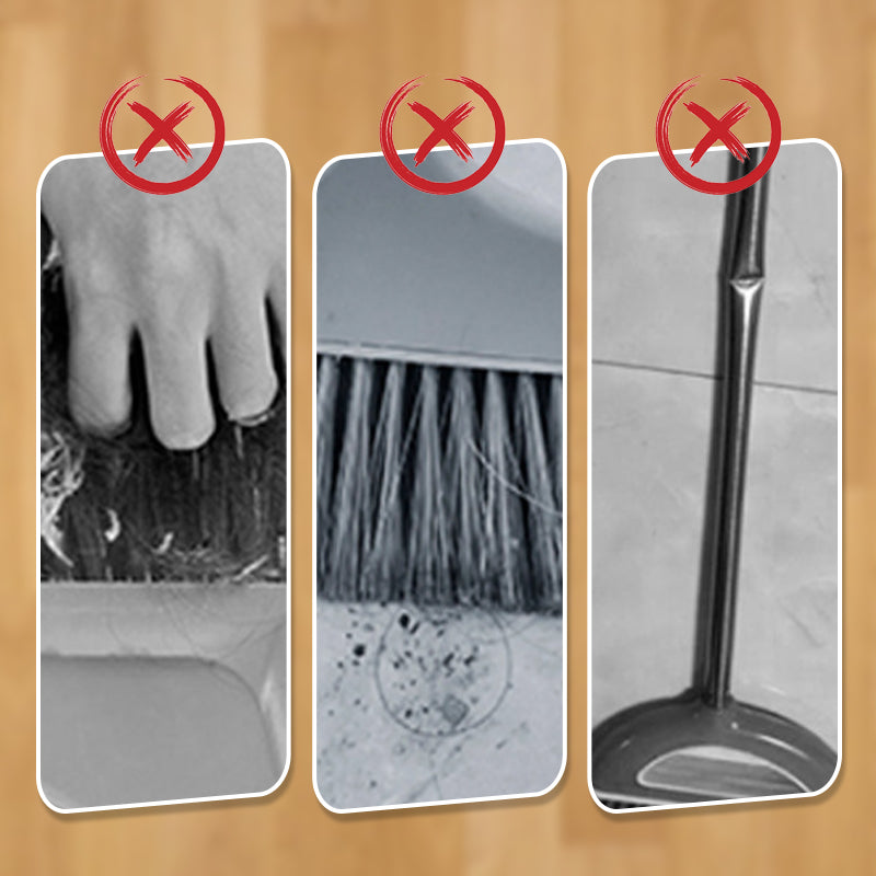 🔥Hot Sale 50% OFF🏠Stand-Up Dustpan Set with 180° Rotating Broom