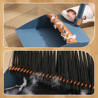 🔥Hot Sale 50% OFF🏠Stand-Up Dustpan Set with 180° Rotating Broom