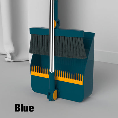 🔥Hot Sale 50% OFF🏠Stand-Up Dustpan Set with 180° Rotating Broom