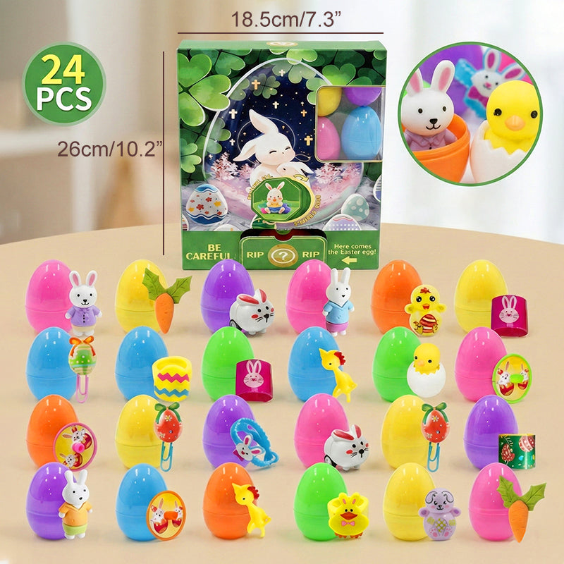 24 Pcs Pre-Filled Easter Eggs