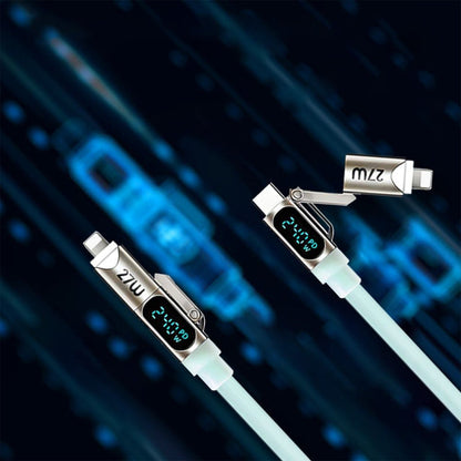 240W 4-in-1 Fast Charging Cable with Digital Display