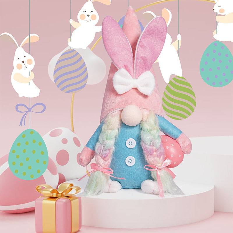 Faceless Bunny Doll for Easter Decor