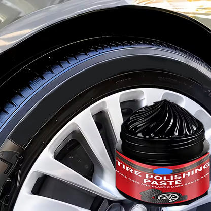 Car Tire & Trim Renewal Paste – Deep Black Shine, UV Protection & Easy Application 💎