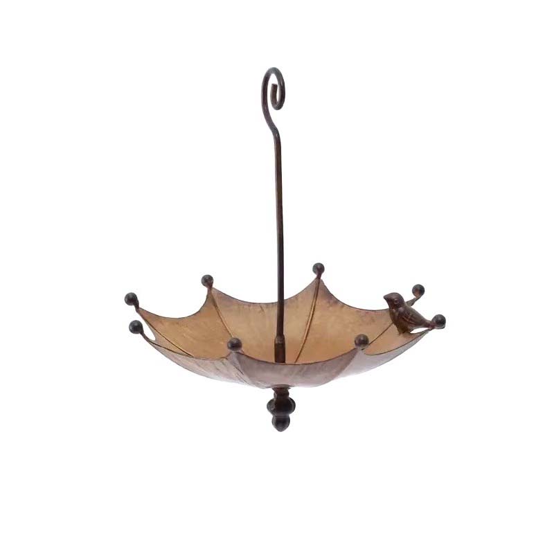 🐦 LIMITED-TIME 50% OFF! ✨ Hanging Umbrella Bird Feeder & Bath – Dual-Use, Rust-Resistant, Vintage Garden Decor ☂️