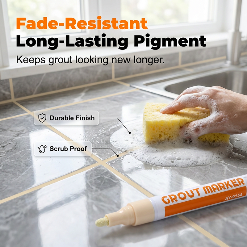 Grout Reviver Pen for Tile Restoration